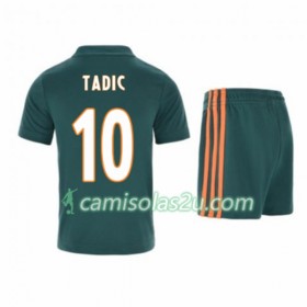Camisolas de Futebol AFC Ajax Dusan Tadic 10 Criança Equipamento Alternativa 2019/20 Manga Curta